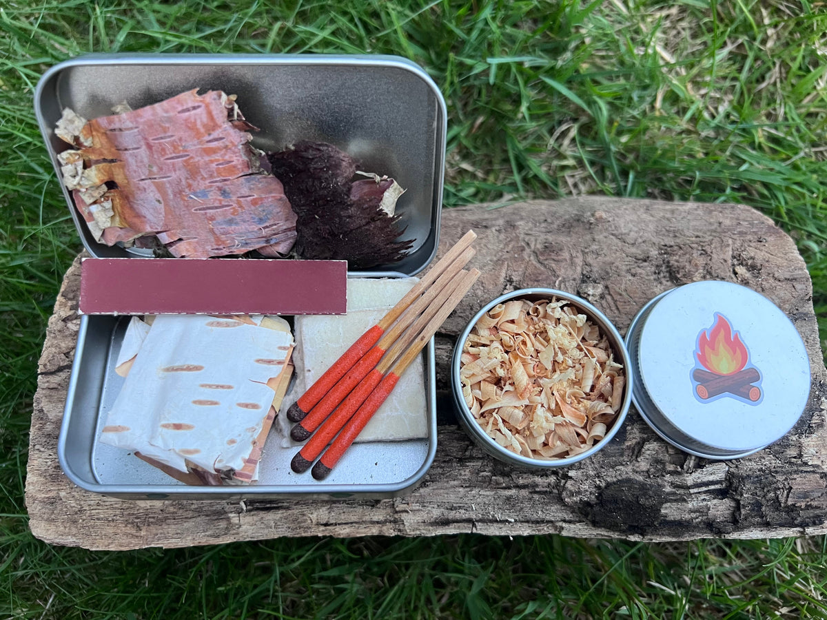 Fire lighting kit by Cotesmore Carvings