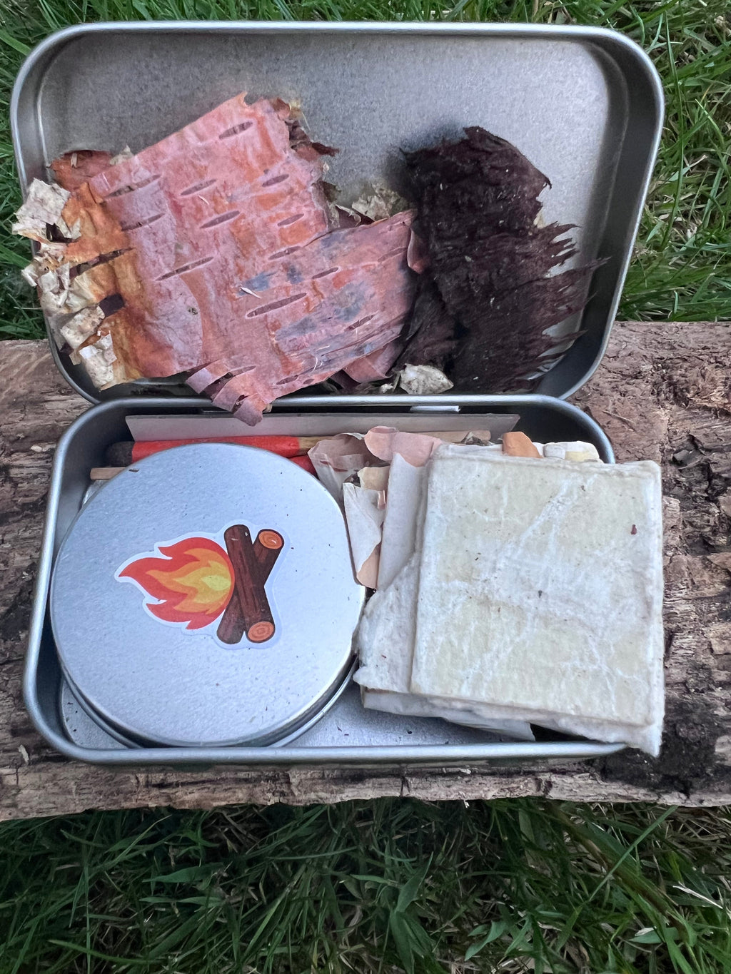 Fire lighting kit by Cotesmore Carvings